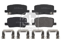 brake pad set with mounting material 183715 FEBI
