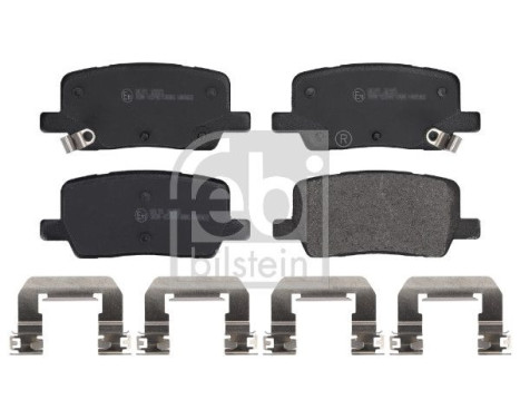 brake pad set with mounting material 183715 FEBI