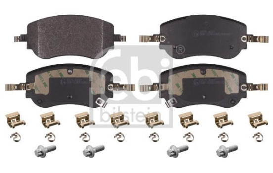 brake pad set with mounting material 183716 FEBI