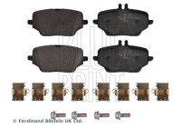 brake pad set with mounting material ADBP420065 Blue Print