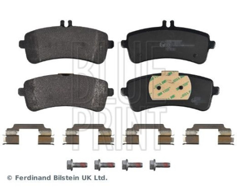 brake pad set with mounting material ADBP420068 Blue Print