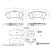 brake pad set with mounting material ADBP420068 Blue Print, Thumbnail 2