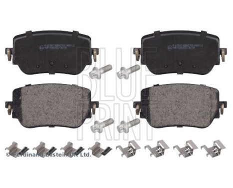 brake pad set with mounting material ADBP420076 Blue Print, Image 2