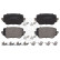 brake pad set with mounting material ADBP420076 Blue Print, Thumbnail 2
