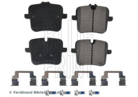 brake pad set with mounting material ADBP420079 Blue Print