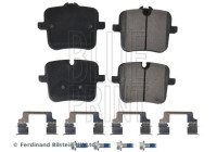 brake pad set with mounting material ADBP420079 Blue Print