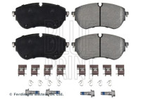 brake pad set with mounting material ADBP420087 Blue Print