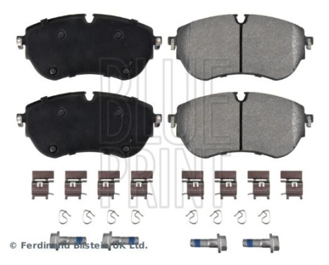 brake pad set with mounting material ADBP420087 Blue Print