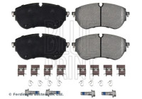 brake pad set with mounting material ADBP420087 Blue Print