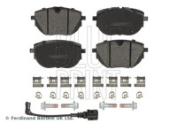 brake pad set with mounting material ADBP420094 Blue Print
