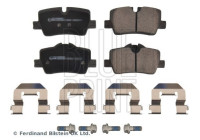 brake pad set with mounting material ADBP420097 Blue Print