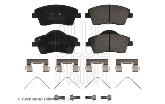 brake pad set with mounting material ADBP420102 Blue Print