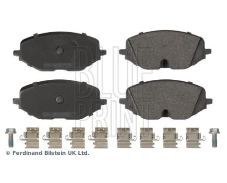 brake pad set with mounting material ADBP420106 Blue Print