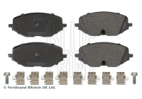 brake pad set with mounting material ADBP420106 Blue Print