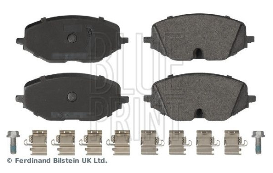 brake pad set with mounting material ADBP420106 Blue Print