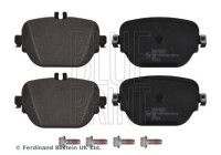 brake pad set with screws ADBP420067 Blue Print