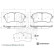 brake pad set with screws ADBP420091 Blue Print, Thumbnail 2