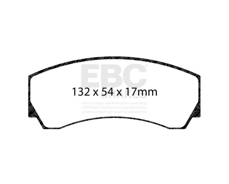 Brake pad set Yellowstuff DP4031R EBC, Image 3