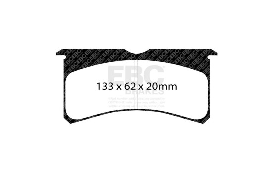 Brake pad set Yellowstuff DP40372R EBC, Image 3