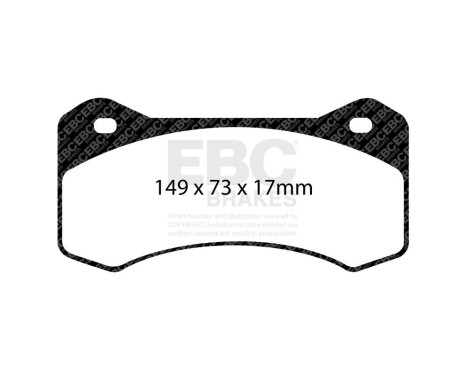 Brake pad set Yellowstuff DP4054R EBC, Image 3