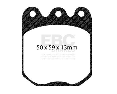 Brake pad set Yellowstuff DP4056R EBC, Image 3