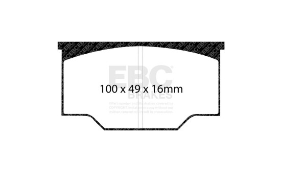 Brake pad set Yellowstuff DP4073R EBC, Image 3