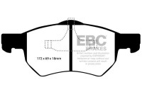 Brake pad set Yellowstuff DP41427R EBC