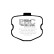 Brake pad set Yellowstuff DP417713R EBC