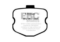 Brake pad set Yellowstuff DP417714R EBC