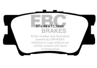 Brake pad set Yellowstuff DP41793R EBC