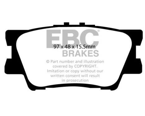 Brake pad set Yellowstuff DP41793R EBC