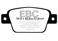 Brake pad set Yellowstuff DP42107R EBC