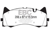 Brake pad set Yellowstuff DP42298R EBC