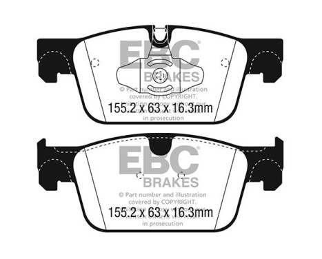 Brake pad set Yellowstuff DP42305R EBC