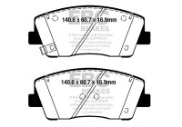 Brake pad set Yellowstuff DP42358R EBC