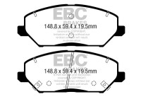 Brake pad set Yellowstuff DP42362R EBC