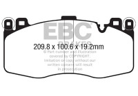 Brake pad set Yellowstuff DP42370R EBC