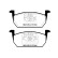 Brake pad set Yellowstuff DP42374R EBC