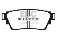 Brake pad set Yellowstuff DP42376R EBC