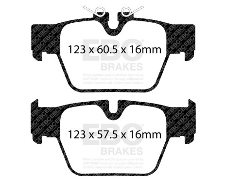 Brake pad set Yellowstuff DP42394R EBC, Image 3