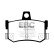 Brake pad set Yellowstuff DP46622R EBC