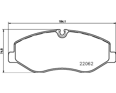 Brake pads 8DB 355 021-961 Hella, Image 4