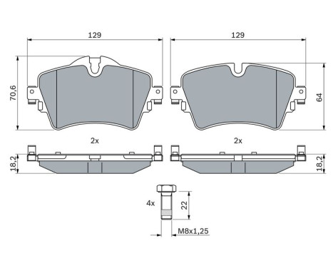 Brake pads BP1751 Bosch, Image 7