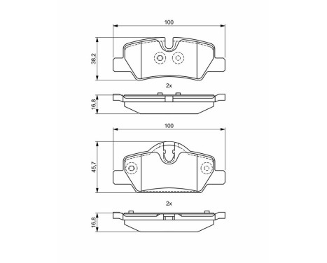 Brake pads BP1773 Bosch, Image 6