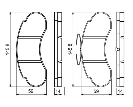 Brake pads BP1793 Bosch, Image 3