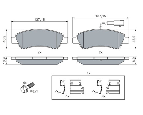 Brake pads BP1845 Bosch, Image 7