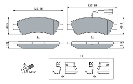 Brake pads BP1845 Bosch, Image 7
