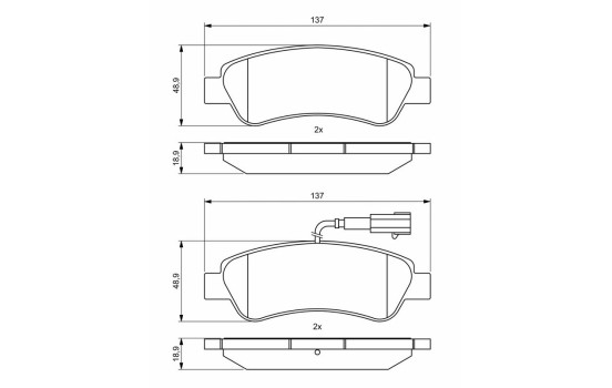 Brake pads BP1845 Bosch, Image 8