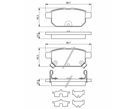 Brake pads BP1920 Bosch, Image 8