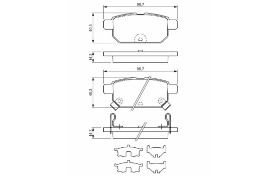 Brake pads BP1920 Bosch, Image 8